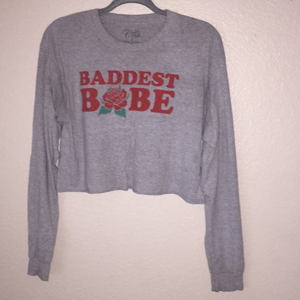 Baddest babe crop top